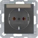 Berker 47501606 Steckdose SCHUKO mit Beschriftungsfeld...