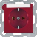 Berker 47501902 Steckdose SCHUKO mit Beschriftungsfeld...