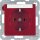Berker 47501902 Steckdose SCHUKO mit Beschriftungsfeld S.1/B.3/B.7 Rot matt