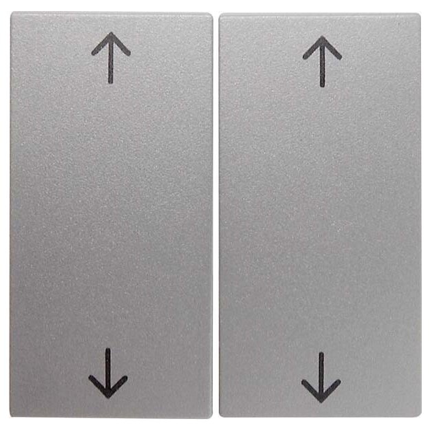 Berker 16441404 Wippe 2-fach mit Aufdruck Symbol Pfeile S.1/B.3/B.7 Alu matt