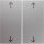 Berker 16441404 Wippe 2-fach mit Aufdruck Symbol Pfeile S.1/B.3/B.7 Alu matt