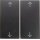 Berker 16441606 Wippe 2-fach mit Aufdruck Symbol Pfeile S.1/B.3/B.7 Anthrazit matt