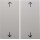 Berker 16441909 Wippe 2-fach mit Aufdruck Symbol Pfeile S.1/B.3/B.7 Polarweiß matt