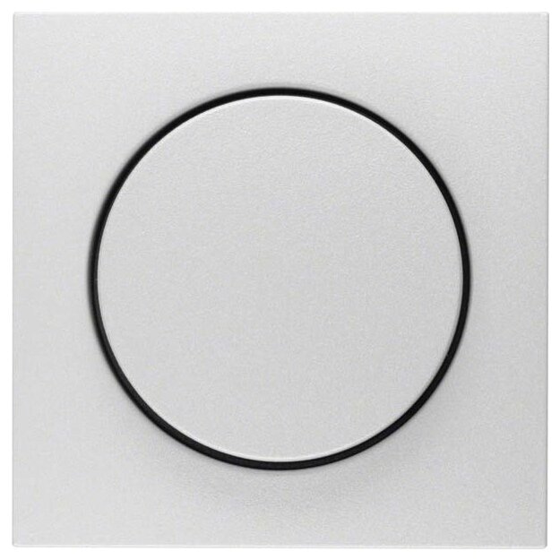 Berker 11371404 Zentralstück mit Regulierknopf für Drehdimmer S.1/B.3/B.7 Alu matt