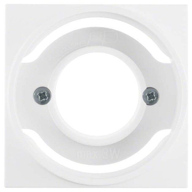 Berker 11981909 Zentralstück für Lichtsignal E14 S.1/B.3/B.7 Polarweiß matt