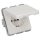 Berker 471509 Steckdose SCHUKO mit Klappdeckel wg Unterputz IP44 Polarweiß glänzend