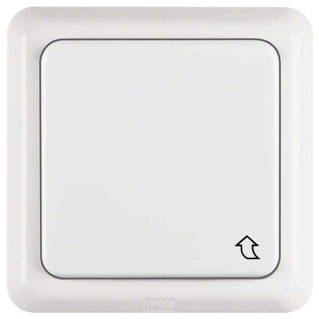 Berker 471809 Steckdose SCHUKO mit Klappdeckel und Rahmen wg Unterputz IP44 Polarweiß glänzend