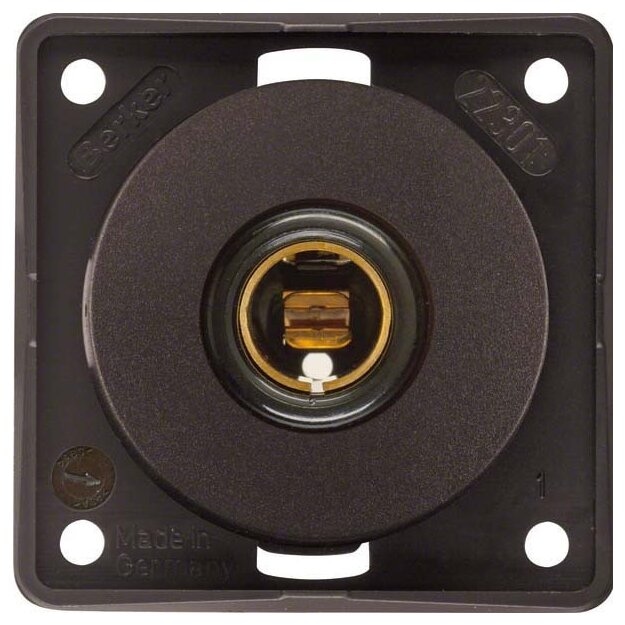 Berker 945172501 Steckdose 12 V Integro Modul-Einsätze Braun matt
