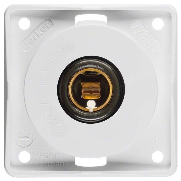 Berker 945172509 Steckdose 12 V Integro Modul-Einsätze Polarweiß glänzend