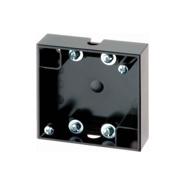 Berker 911522565 Aufbau-Gehäuse flach Aufputz Integro Flow Anthrazit glänzend