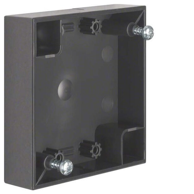 Berker 911522525 Aufbau-Gehäuse flach Aufputz Integro Flow Anthrazit glänzend