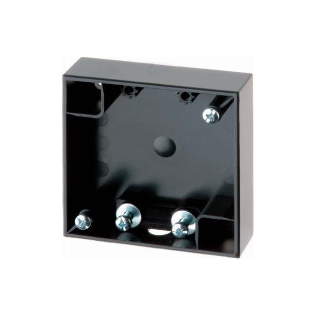 Berker 911522555 Aufbau-Gehäuse flach Aufputz Integro Flow Anthrazit glänzend