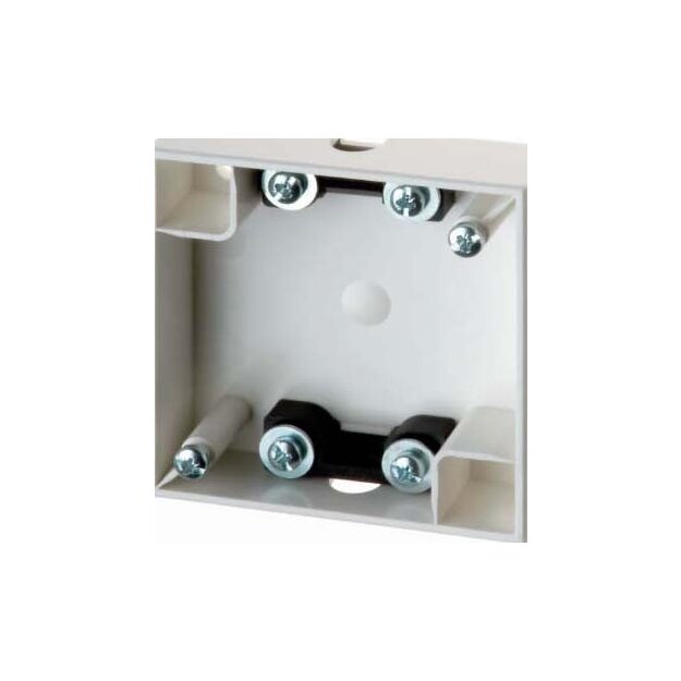 Berker 911522569 Aufbau-Gehäuse flach Aufputz Integro Flow/Pure Polarweiß glänzend