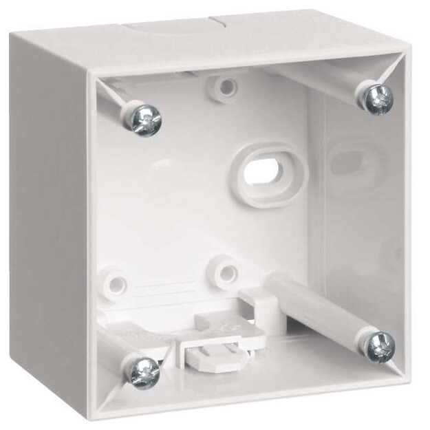 Berker 911512509 Aufbau-Gehäuse hoch Aufputz Integro Flow/Pure Polarweiß glänzend
