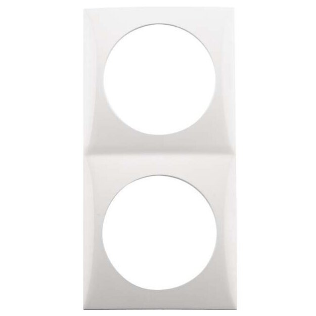 Berker 918262519 Rahmen 2-fach Integro Flow Polarweiß glänzend