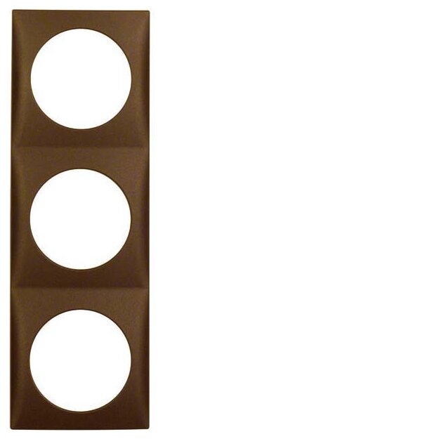 Berker 918192511 Rahmen 3-fach Integro Flow Braun matt