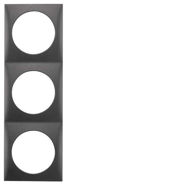 Berker 918192515 Rahmen 3-fach Integro Flow Anthrazit matt