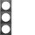 Berker 918192515 Rahmen 3-fach Integro Flow Anthrazit matt