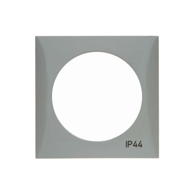 Berker 918272597 Rahmen mit Aufdruck "IP44" Integro Flow Grau glänzend
