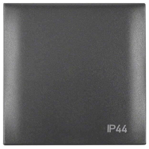 Berker 918282595 Rahmen mit Klappdeckel und Aufdruck "IP44" Integro Flow Anthrazit matt