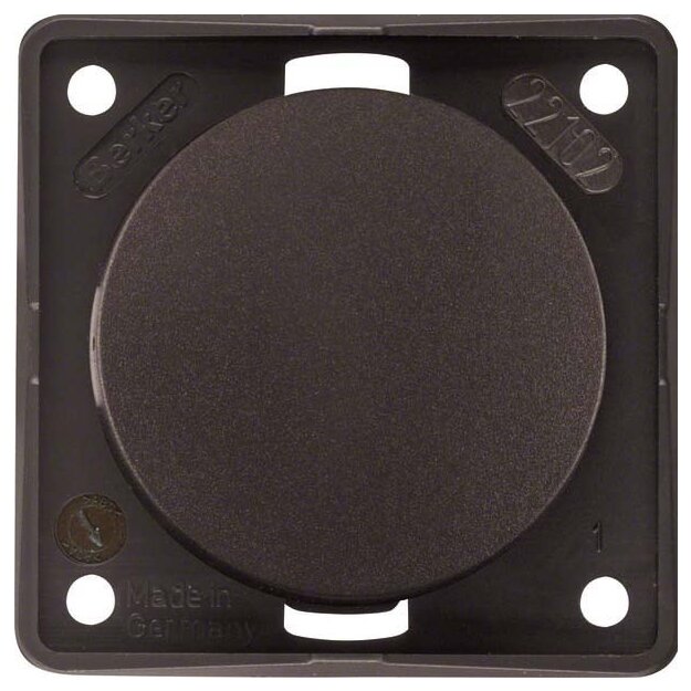 Berker 945162501 Blindverschluss Integro Modul-Einsätze Braun matt