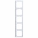 Busch-Jaeger 1725-184K future® linear-Abdeckrahmen 5-fach Rahmen (Thermoplast) Studioweiß future® linear 2CKA001754A4239