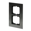 Busch-Jaeger 1722-860 Abdeckrahmen 2-fach Rahmen (Edelstahl) Edelstahl carat® 2CKA001754A4255