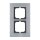 Busch-Jaeger 1722-860 Abdeckrahmen 2-fach Rahmen (Edelstahl) Edelstahl carat® 2CKA001754A4255