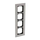 Busch-Jaeger 1724-860 Abdeckrahmen 4-fach Rahmen (Metall) Edelstahl carat® 2CKA001754A4257