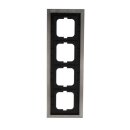Busch-Jaeger 1724-860 Abdeckrahmen 4-fach Rahmen (Metall) Edelstahl carat® 2CKA001754A4257