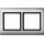 Merten 400260 AQUADESIGN-Rahmen 2-fach Aluminium