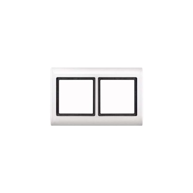 Merten 400219 AQUADESIGN-Rahmen 2-fach Polarweiß