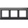 Merten 400314 AQUADESIGN-Rahmen 3-fach Anthrazit