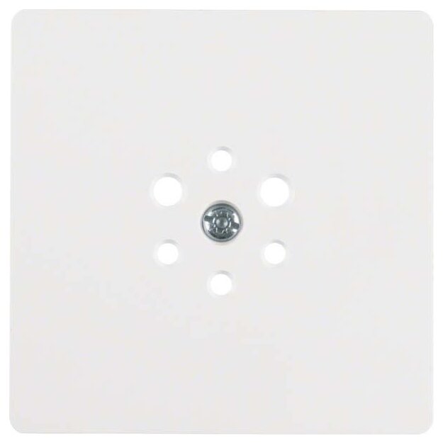 Berker 147409 Zentralplatte für 6-polige Steckdose Zentralplattensystem Polarweiß glänzend