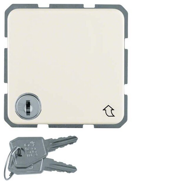 Berker 4763 Steckdose SCHUKO mit Klappdeckel und Schloss wg Unterputz IP44 Weiß glänzend