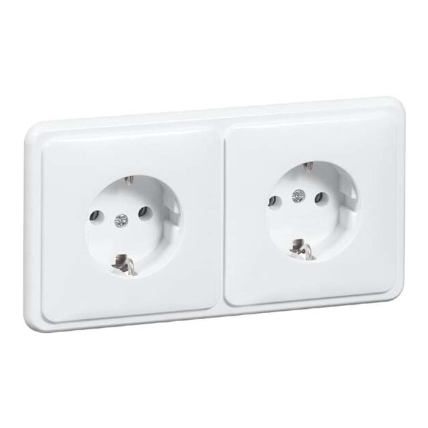 Peha 00496111 Standard Steckdose SCHUKO 2-fach Reinweiß