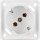 Berker 841852522 Steckdose SCHUKO 45° mit Schraubklemmen Integro Modul-Einsätze Polarweiß matt