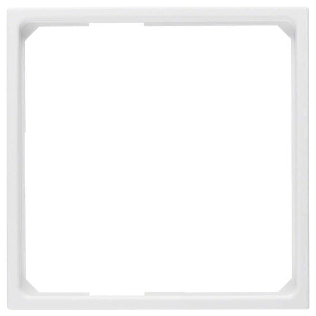 Berker 11091919 Adapterring für Zentralstück 50 x 50 mm S.1/B.3/B.7 Polarweiß matt