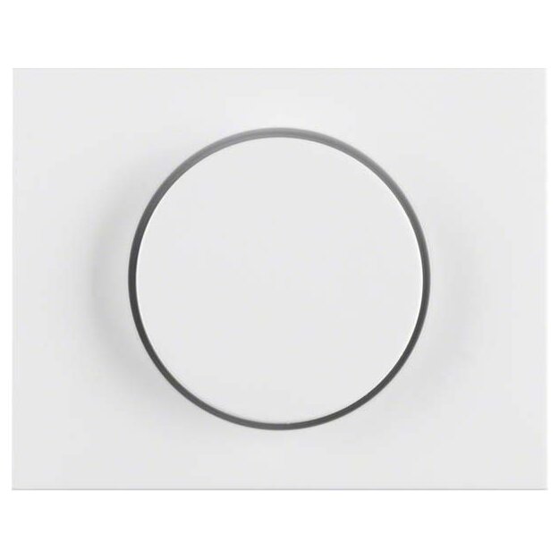 Berker 11357009 Zentralstück mit Regulierknopf für Drehdimmer K.1 Polarweiß glänzend
