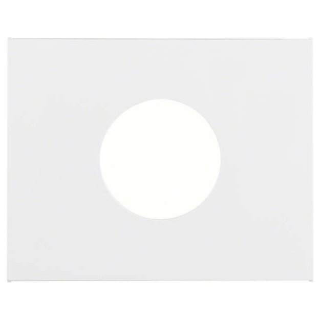 Berker 11657009 Zentralstück für Drucktaster und Lichtsignal E10 K.1 Polarweiß glänzend