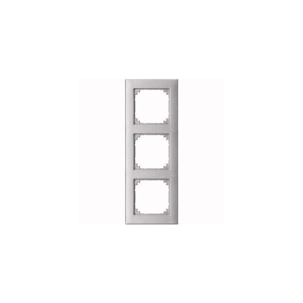 Merten 488360 M-PLAN II-Rahmen 3-fach bündiger Einbau Aluminium