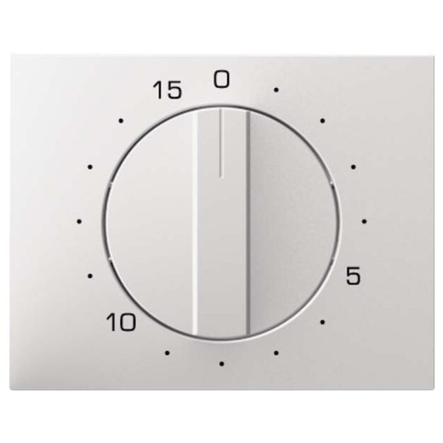 Berker 16347109 Zentralstück mit Regulierknopf für mechanische Zeitschaltuhr K.1 Polarweiß glänzend