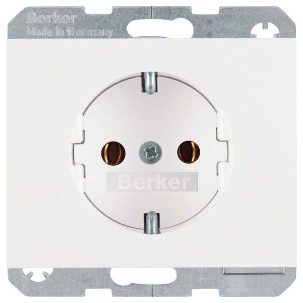 Berker 47157009 Steckdose Schuko K.1 Polarweiß glänzend
