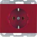 Berker 47157015 Steckdose SCHUKO K.1/K.5 Rot glänzend