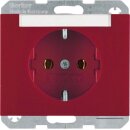 Berker 47397015 Steckdose SCHUKO mit Beschriftungsfeld...