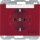 Berker 47397115 Steckdose SCHUKO mit Beschriftungsfeld und Aufdruck K.1/K.5 Rot glänzend