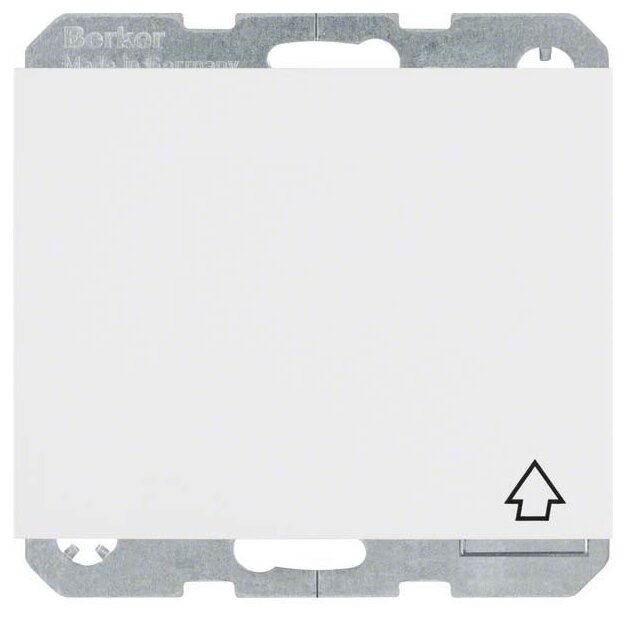 Berker 47517109 Steckdose SCHUKO mit Klappdeckel und erhöhter Berührungsschutz K.1 Polarweiß glänzend