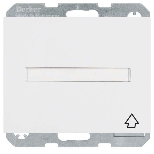 Berker 47527109 Steckdose SCHUKO mit Klappdeckel BSF und erhöhter Berührungsschutz K.1 Polarweiß glänzend