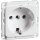 Peha 00617011 Compacta Steckdose SCHUKO Einbau Tiefschwarz