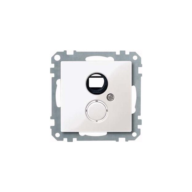 Merten 290319 Traggestell mit Zentralplatte für Einsätze nach DIN 41524 Polarweiß glänzend System M